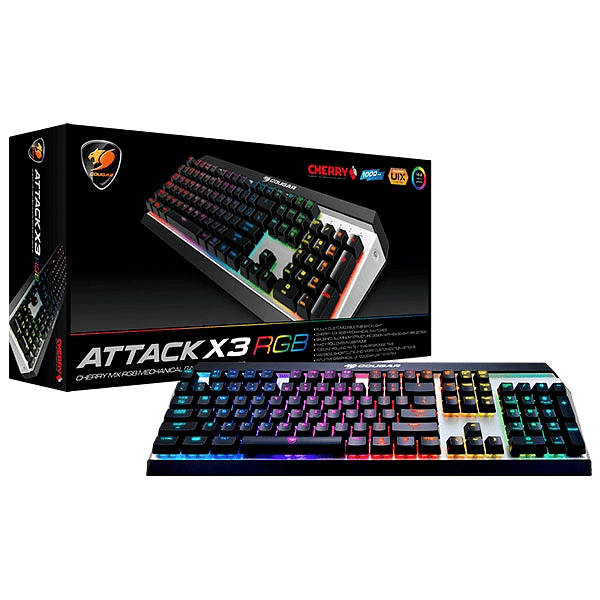 Cougar Attack X3 RGB Gaming Cherry MX Red  Teclado