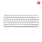 Ducky One 2 Mini Pure White RGB MX Brown Layout PT  Teclado