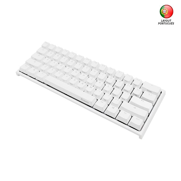 Ducky One 2 Mini Pure White RGB MX Brown Layout PT  Teclado