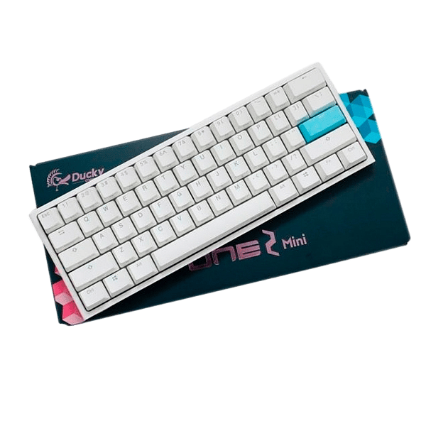 Ducky One 2 Mini Pure White RGB MX Brown Layout PT  Teclado