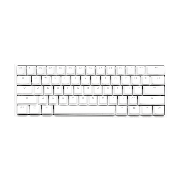 Ducky One 2 Mini Pure White RGB MX Blue Layout PT  Teclado