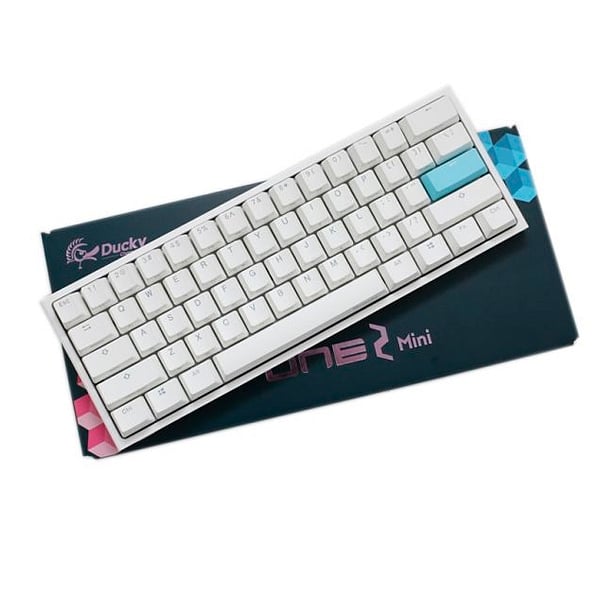 Ducky One 2 Mini Pure White RGB MX Blue Layout PT  Teclado