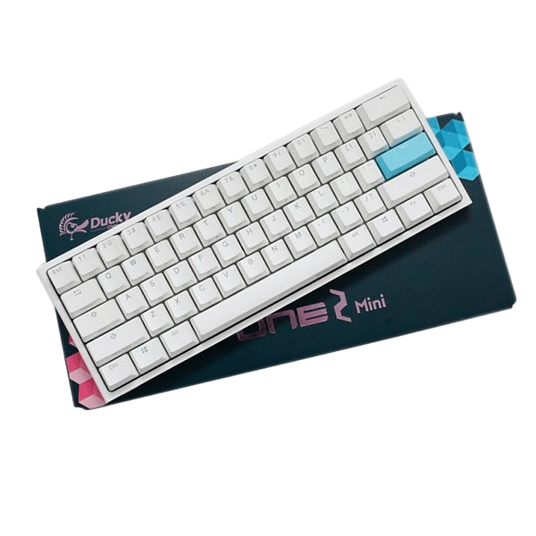 Ducky One 2 Mini Pure White RGB MX Blue Layout PT  Teclado