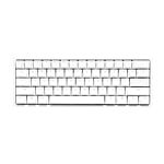 Ducky One 2 Mini Pure White RGB MX Red Layout ES  Teclado