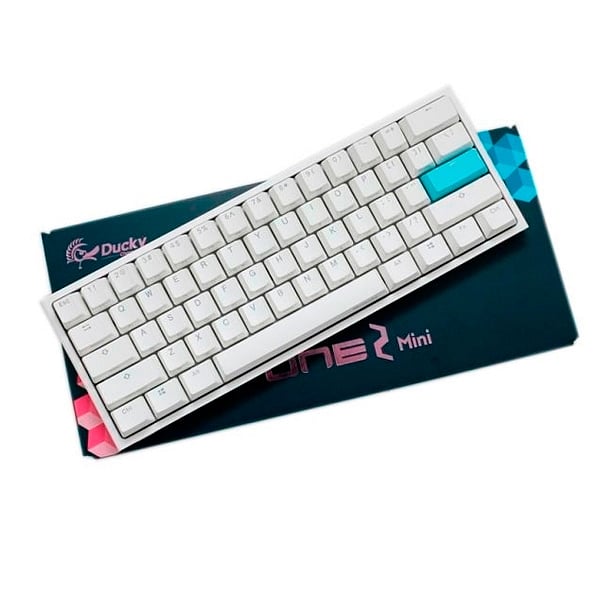 Ducky One 2 Mini Pure White RGB MX Red Layout ES  Teclado