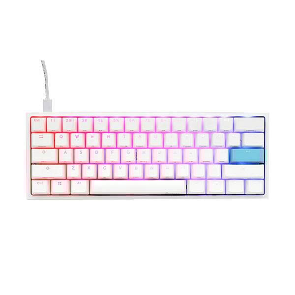 Ducky ONE 2 PRO Classic Mini 60 Pure White  Kailh Brown RGB PBT  Teclado
