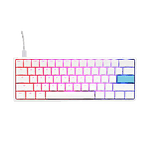 Ducky ONE 2 PRO Classic Mini 60 Pure White  Kailh Brown RGB PBT  Teclado Ducky ONE 2 PRO Classic Mini 60 Pure White  Kailh Brown RGB PBT  Teclado