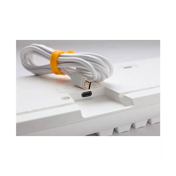 Ducky ONE 3 Classic FullSize Pure White Hotswappable MXSilent Red RGB PBT  Teclado