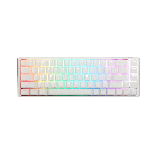 Ducky ONE 3 Classic SF 65 Pure White Hotswappable MXBrown RGB PBT  Teclado