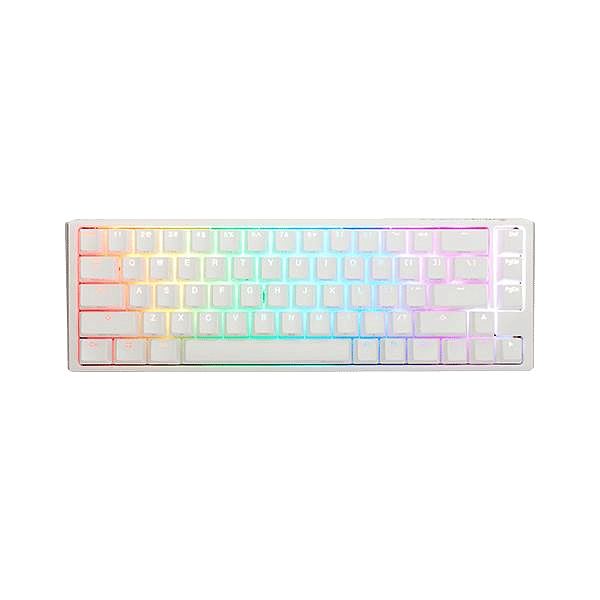 Ducky ONE 3 Classic SF 65 Pure White Hotswappable MXBlue RGB PBT  Teclado