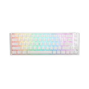 Ducky ONE 3 Classic SF 65 Pure White Hotswappable MXClear RGB PBT  Teclado