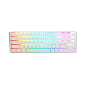Ducky ONE 3 Classic SF 65 Pure White Hotswappable MXClear RGB PBT  Teclado