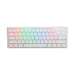 Ducky ONE 3 Classic Mini 60 Pure White Hotswappable MXRed RGB PBT  Teclado