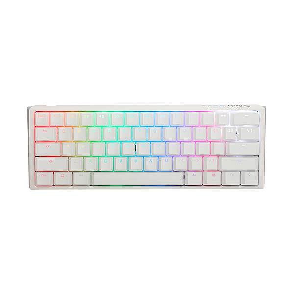 Ducky ONE 3 Classic Mini 60 Pure White Hotswappable MXSilver RGB PBT  Teclado