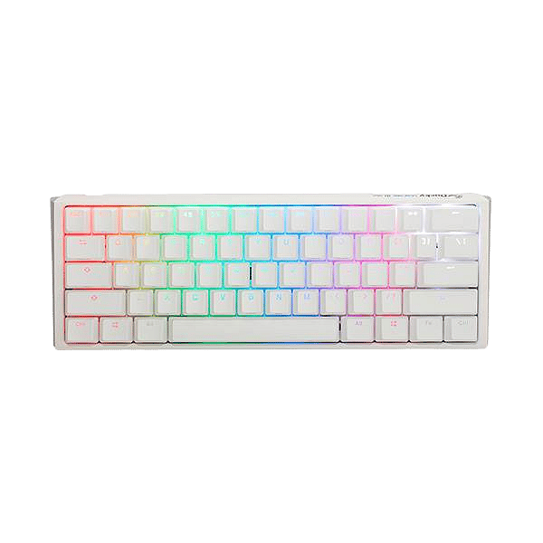 Ducky ONE 3 Classic Mini 60 Pure White Hotswappable MXSilver RGB PBT  Teclado
