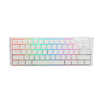 Ducky ONE 3 Classic Mini 60 Pure White Hotswappable MXSilver RGB PBT  Teclado