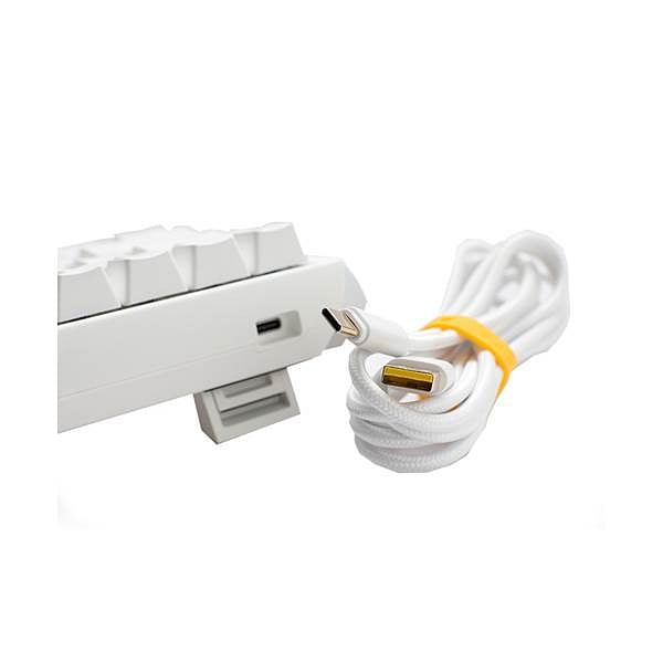 Ducky ONE 3 Classic Mini 60 Pure White Hotswappable MXSilver RGB PBT  Teclado