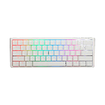 Ducky ONE 3 Classic Mini 60 Pure White Hotswappable MXSilent Red RGB PBT  Teclado