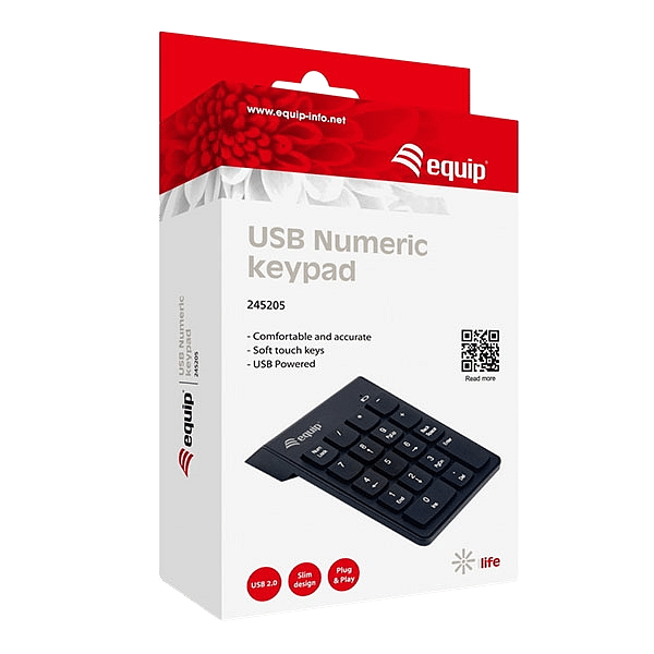 Equip teclado numerico USB negro  Teclado