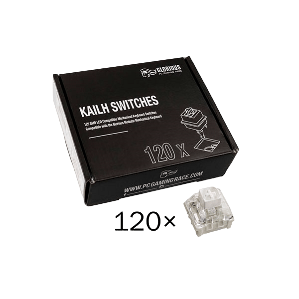 Glorious PC Gaming Race Pack 120 Switches Kailh Box White