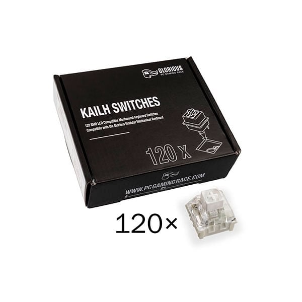 Glorious PC Gaming Race Pack 120 Switches Kailh Box White