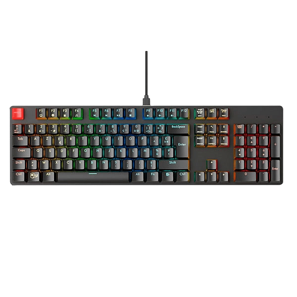 Glorious PC Gaming Race Keycaps ABS 105 Negro Layout FR