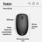 HP 230  Teclado y Ratón Inalámbrico Silencioso Negro