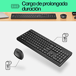HP 230  Teclado y Ratón Inalámbrico Silencioso Negro