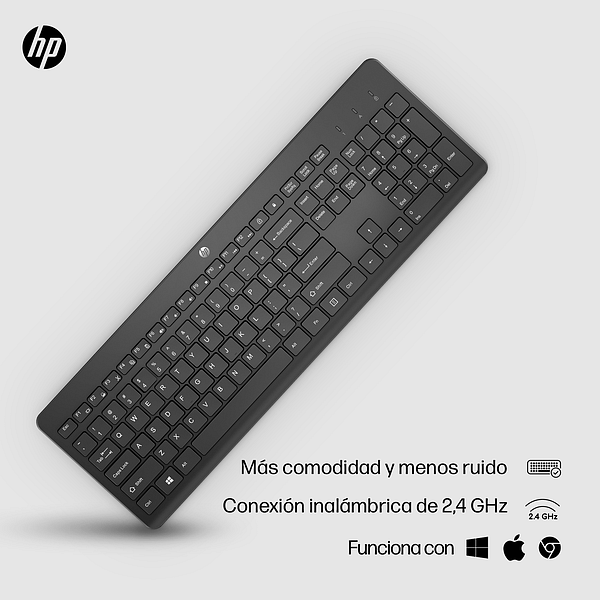 HP 230  Teclado Inalámbrico Silencioso Full Size