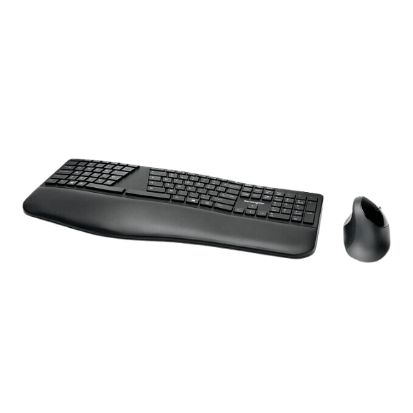 Kensington Pro Fit Ergo Ergonómico Teclado y Ratón  Distribución de Teclas en Español Ratón Ergo  Modo Dual 24 GHz y Bluetooh Compatible con Chrome y macOS