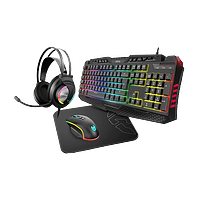Krom Kritic combo gaming Teclado  Auriculares  Ratón  Alfombrilla  Pack Periféricos