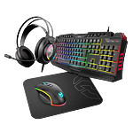 Krom Kritic combo gaming Teclado  Auriculares  Ratón  Alfombrilla  Pack Periféricos