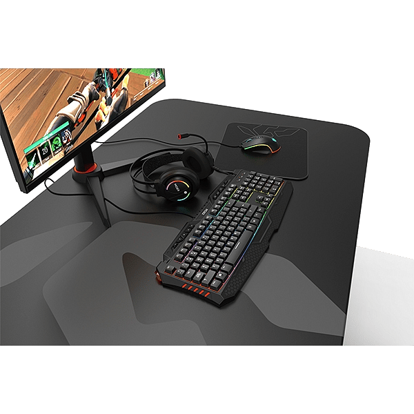 Krom Kritic combo gaming Teclado  Auriculares  Ratón  Alfombrilla  Pack Periféricos