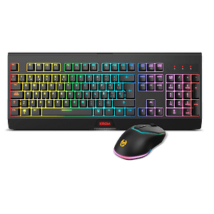Krom Kabala Wireless RGB Gaming  Teclado y Ratón inalámbrico Switches membrana AntiGhosting