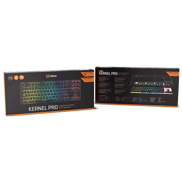 Kernel PRO RGB Gaming Wireless  Teclado mecánico Inalámbrico TKL Switches Outemu Red Hotswap Conectividad Trimodo