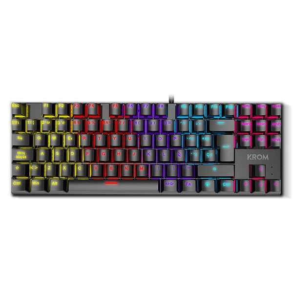 Krom Kasic RGB Gaming  Teclado mecánico TKL Switches Red AntiGhosting