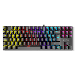 Krom Kasic RGB Gaming  Teclado mecánico TKL Switches Red AntiGhosting