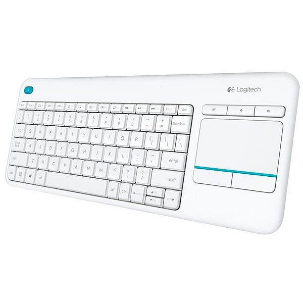 Logitech K400 Plus blanco Wireless  Teclado