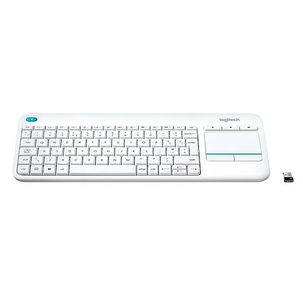 Logitech K400 Plus blanco Wireless  Teclado