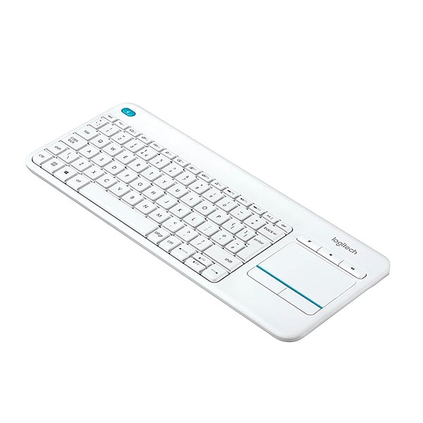 Logitech K400 Plus blanco Wireless  Teclado