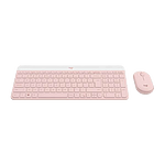 Logitech MK470 Combinación Teclado  Ratón Inalámbricos Rosa compacto y silencioso  Teclado y ratón
