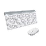 Logitech MK470 Combinación Teclado + Ratón Inalámbricos Blanco compacto y silencioso | Teclado y ratón