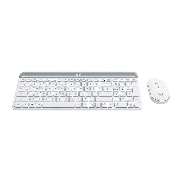 Logitech MK470 Combinación Teclado  Ratón Inalámbricos Blanco compacto y silencioso  Teclado y ratón