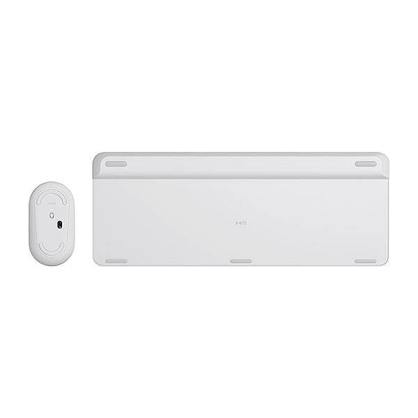 Logitech MK470 Combinación Teclado  Ratón Inalámbricos Blanco compacto y silencioso  Teclado y ratón