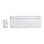 Logitech MK470 Combinación Teclado  Ratón Inalámbricos Blanco compacto y silencioso  Teclado y ratón