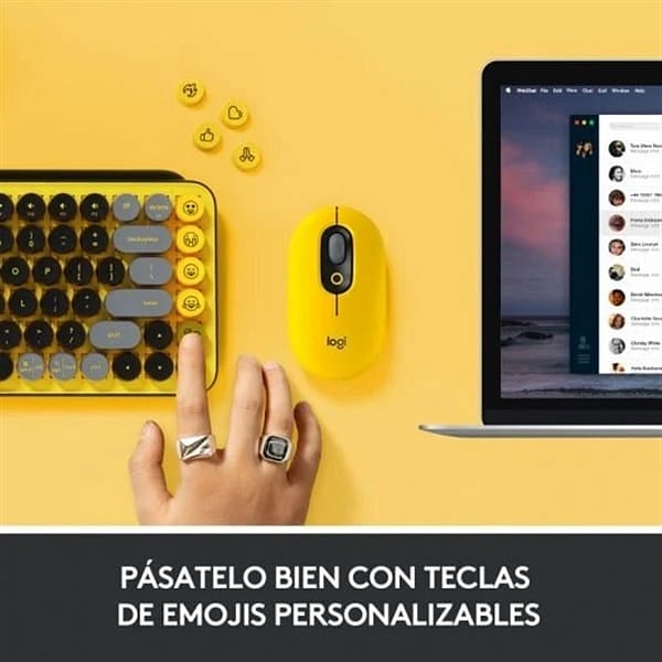 Logitech POP Keys Mecánico Inalámbrico Blast  Teclado