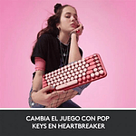 Logitech POP Keys Mecánico Inalámbrico Heartbreaker  Teclado Logitech POP Keys Mecánico Inalámbrico Heartbreaker  Teclado