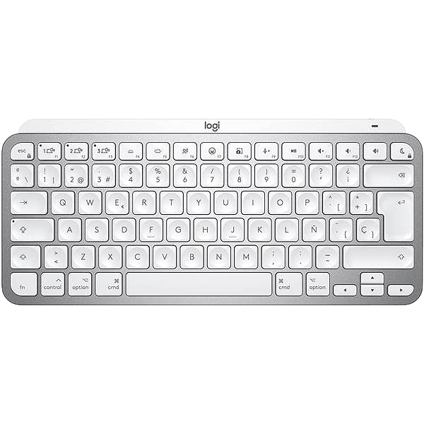Logitech MX Keys Mini para Mac Retroiluminado Gris Pálido ES  Teclado