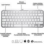 Logitech MX Keys Mini para Mac Retroiluminado Gris Pálido ES  Teclado