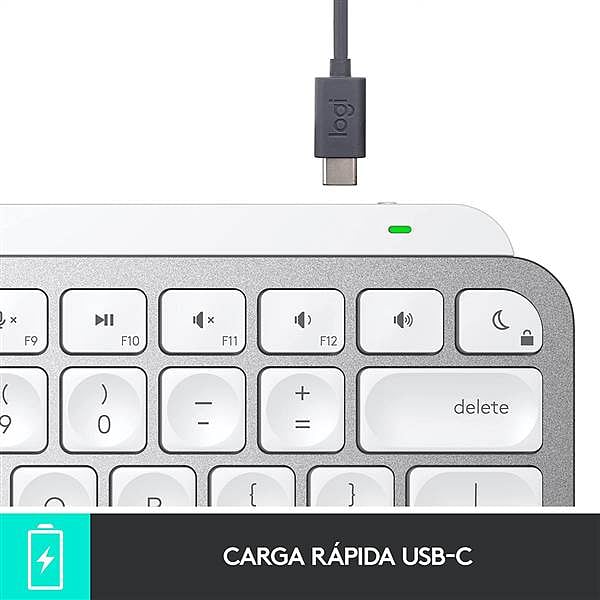Logitech MX Keys Mini para Mac Retroiluminado Gris Pálido ES  Teclado